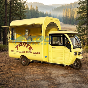 Carrito de Comida Eléctrico de Tres Ruedas Multifuncional Amarillo, Venta de Fábrica, Carrito de Comida Rápida y Aperitivos, Triciclo Eléctrico - Product Image 4