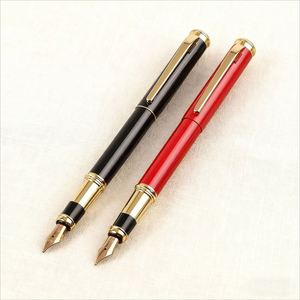 High Quality Luxury Custom Black Red Business Metal Fountain <b>Pen</b> Customer's Logo 0.5 mm Writing Diameter Custom <b>Pens</b> for Student - Product Image 1