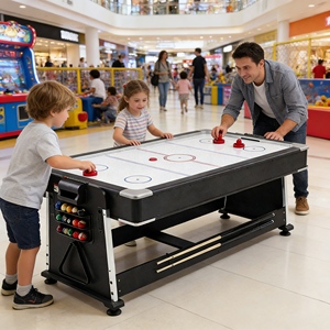 <span class=keywords><strong>Mesa</strong></span> de <span class=keywords><strong>Hockey</strong></span> Eléctrica Interactiva, Nueva y Popular, para Juegos de Competencia Familiar entre Padres e Hijos - Product Image 2