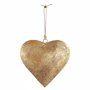 Ornements de coeur suspendus en métal de qualité supérieure arbre de noël suspendu vacances festif décor à la maison cadeau de fête - Product Image 1