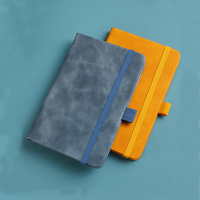 Carnet de poche personnalisé en cuir PU A6 A7, petit, mignon, mini, couverture rigide, agenda, carnet de poche