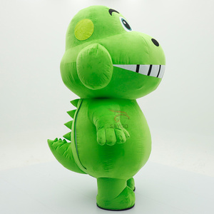Costume de mascotte gonflable Rex de <span class=keywords><strong>Toy</strong></span> <span class=keywords><strong>Story</strong></span>, combinaison de <span class=keywords><strong>dinosaure</strong></span> en peluche verte pour fête/événement/cosplay - Product Image 4