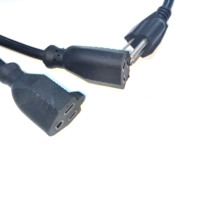 15A 3x12AWG SJT 125V ETL-Zertifiziertes US Nema 5-15P Stecker auf 2x 5-15R Buchse Industrie-Stromkabel