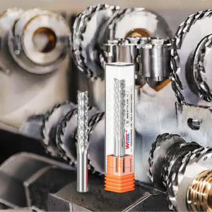 ดอกกัดคาร์ไบด์ YUFU สำหรับเครื่อง CNC แบบ 2 ฟลุต  แบบเกลียวซ้าย  มุมเฮลิกซ์ 25 องศา  OEM/ODM HRC65 - Product Image 3