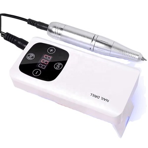 Taladro de uñas de 45000RPM, secador de uñas portátil 3 en 1 con 9 LED, <span class=keywords><strong>torno</strong></span> de uñas eléctrico profesional con herramientas de <span class=keywords><strong>manicura</strong></span> con luz UV - Product Image 1