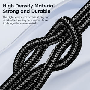 ทูคกี้ เอ-ซี 6A สายชาร์จเร็วกระแสสูง สายถักความหนาแน่นสูงสำหรับหัวเว่ย ออปโป้ เสี่ยวมี่พร้อมการถ่ายโอน<span class=keywords><strong>ข้อมูล</strong></span> 480Mbps - Product Image 4