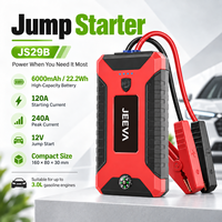 Démarreur de voiture compact 12V 6000mAh 240A pour alimentation d'urgence en bord de route