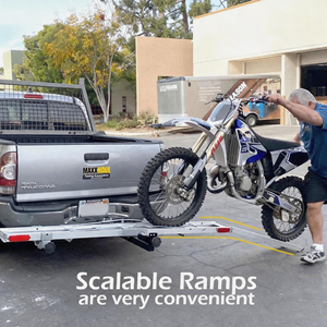 Porte-moto en aluminium robuste, capacité 500 lb, avec <span class=keywords><strong>rampe</strong></span> de chargement pour attelage de 2 pouces, SUV, camion, camping-car - Product Image 6