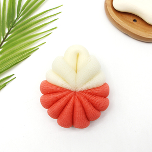 Bán Buôn Tùy Chỉnh Gradient Màu Shower <span class=keywords><strong>Sponge</strong></span> 50 Gam Sinh Thái Thân Thiện <span class=keywords><strong>Pumpkin</strong></span> Shaped PE Lưới Tắm Bóng Và Cơ Thể Tắm Bọt Biển - Product Image 4