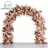 Arche de fleurs artificielles de style nouveau, décoration de mariage, arche de fleurs artificielles, toile de fond pour événement, décoration de fête de mariage