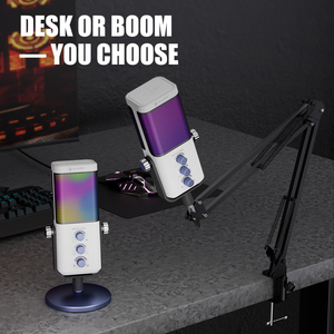 Micrófono de Condensador USB RGB Profesional con Cancelación de Ruido Cardioide SADES Night Owl para Podcast y Voz en Off - Product Image 5