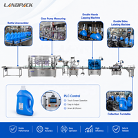 Machine de remplissage et d'embouteillage automatique pour bouteilles de lessive, de savon liquide, de shampoing et de liquide vaisselle