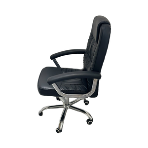 Migliore Sedia da Ufficio Ergonomica Direzionale Design Moderno in Pelle PU Nera Girevole per Manager e Visitatori Vendita Diretta dalla Fabbrica - Product Image 6