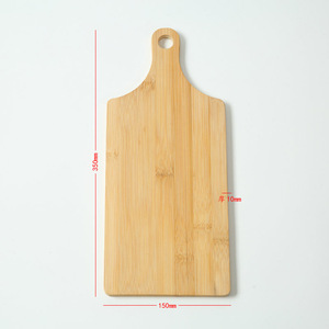 Planche à steak en bambou 350x150mm, épaisseur 10mm, plateau rectangulaire pour service, usage cuisine - Product Image 1
