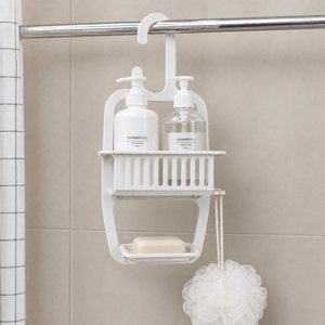 Collapsible Folding Hanging Shower Organizer Portable <b>Bath</b> Caddy Bathroom Shelf Basket - Product Image 1