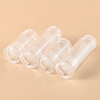 Vente en gros de bouteille de pompe sans air sous vide en plastique de luxe noir 30ml 50ml pour l'emballage de cosmétiques de lotion de soins de la peau