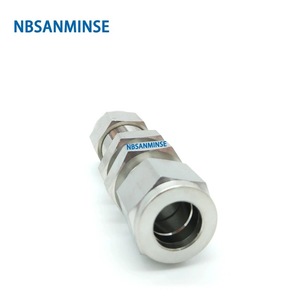 Conector Recto de Compresión de Acero Inoxidable Tipo 316 NBSANMINSE BU, Conexión a Placa, Alta Presión 3000PSI, para Plomería de Agua - Product Image 2