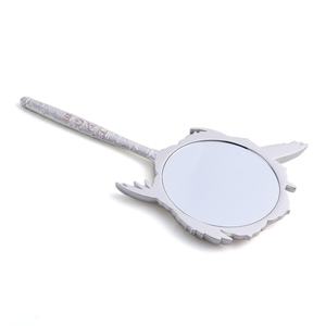 Private Label Single Side Metal <b>Small</b> Handheld Circular OEM/ODM Cosmetic Makeup Bling Hand <b>Mirrors</b> for Women - Product Image 6