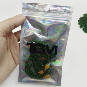 Meilleur prix, sac d'emballage personnalisé, écologique, recyclable, résistant à l'humidité, en aluminium holographique, avec fermeture éclair trois côtés, pour support de téléphone de marque - Product Image 5