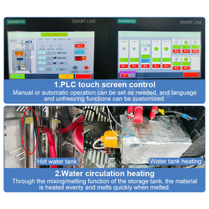 HNOC portátil de acero inoxidable pequeña máquina de fusión de chocolate Triple rueda temperamento de chocolate - Product Image 3