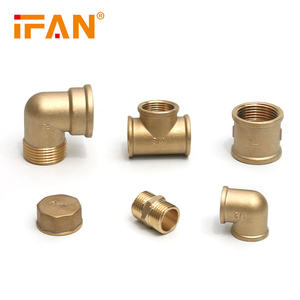 Raccord en T de raccord de tuyau en <span class=keywords><strong>laiton</strong></span> ISO de plomberie en <span class=keywords><strong>laiton</strong></span> forgé <span class=keywords><strong>3</strong></span>/<span class=keywords><strong>4</strong></span> pouces couleur jaune PN25 pour tuyau en cuivre - Product Image 1