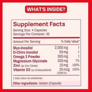 Complément alimentaire multivitaminé OEM, oméga 3, magnésium, <span class=keywords><strong>zinc</strong></span>, vitamine <span class=keywords><strong>D</strong></span>, soutien hormonal, régularité du cycle, capsules pour femmes - Product Image 3