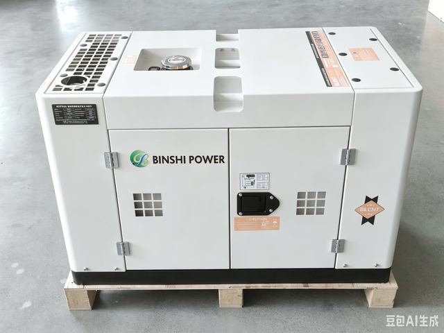 Binshi Power Rated 12KW 14KW 15KW Silent Diesel Generator Set Air Cooled 2 Cylinders Electricity Maker Machine for House