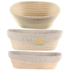 Hot Sale <b>Bread</b> Sourdough Proofing <b>Basket</b> Rising Rattan <b>Basket</b> for Home Bakers Round Dough Proofing Bowl Cheap Price - Product Image 2