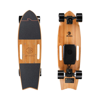 Planche à roulettes électrique Jking, moteur intégré 700W, vitesse maximale de 16,7 mph, autonomie de 8,2 milles, 3 vitesses réglables, planche inclinable, télécommande