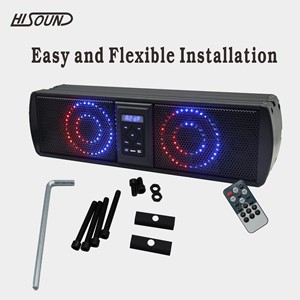 Barra de Sonido UTV BT Premium de 17 Pulgadas, IP65, Resistente al Agua, <span class=keywords><strong>Altavoces</strong></span> de Graves Profundos para ATV, UTV, SxS, Carrito de Golf, Sistema Estéreo Todoterreno de 12 V - Product Image 6