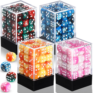 12mm 6 Sided Mini <b>Dice</b> <b>Set</b> for School Classroom Table Games D6 Game Standard <b>Dice</b> with Portable Plastic Box for Teaching Math - Product Image 2