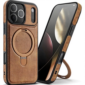 เคสหนังสำหรับ <span class=keywords><strong>iPhone</strong></span> 18 <span class=keywords><strong>Pro</strong></span> Max พร้อมขาตั้งในตัวและฟังก์ชั่นแม่เหล็ก ใช้ได้กับ <span class=keywords><strong>iPhone</strong></span> 17 16 15 14 <span class=keywords><strong>Pro</strong></span> Max เคสนิ่ม - Product Image 1