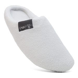 Chaussons de <span class=keywords><strong>spa</strong></span> blancs personnalisés avec logo privé, en polaire corail, lavables, de luxe, pour hôtel et voyage - Product Image 6