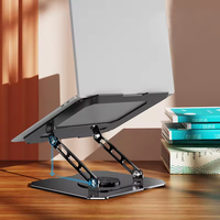 Prix d'usine Support pliable pour ordinateur portable Support de tablette réglable en métal Support pour ordinateur portable