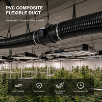 Conduits flexibles en PVC 10m ALU FD-01 pour la ventilation des hôpitaux et des écoles, utilisation CVC