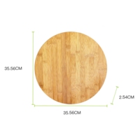 Klassischer Bambus Lazy Susan Organizer Umweltfreundlicher Drehteller Geschäftsgeschenk für Küchenschränke Arbeitsplatten Tische Vorratskammern