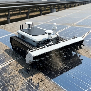 Robot de Limpieza de Paneles Solares de Alta Resistencia a Precio de Fábrica para Mantenimiento de Plantas Solares Montadas en Suelo - Product Image 1