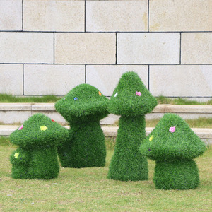 Directo de fábrica al aire libre simulación jardín adornos fibra de vidrio resina hongo escultura Animal flocado hierba Hada estatua - Product Image 2