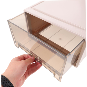 Food Grade PP <b>Stackable</b> Multi-purpose Pull Out Drawer Style <b>Storage</b> Clothes Box Dustproof Moisture-Proof <b>Wardrobe</b> Organizer - Product Image 4