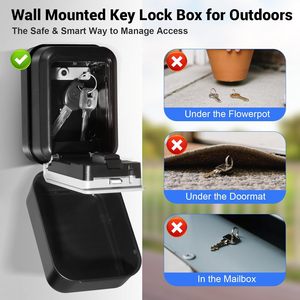 Ajf App Kiểm Soát Pin Mở Khóa Thông Minh Key Lockbox Treo Tường Ngoài Trời An Ninh An Toàn Cho Từ Xa Truy Cập Chia Sẻ Bạn Bè - Product Image 4