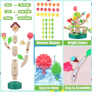 91pcs gốc cây hoa khối xây dựng đồ chơi vườn Xây Dựng Bộ DIY lắp ráp mô phỏng hoa gạch Đồ chơi đẹp và sáng tạo - Product Image 5