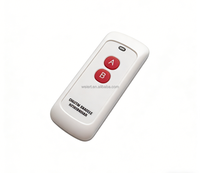 Télécommande intelligente pour rideaux à code fixe et à code roulant à 4 boutons, contrôleur LED avec piles AAA, en plastique, pour domotique sans fil