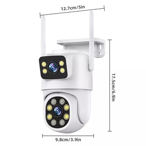 Icsee 4MP ống kính kép DOME PTZ <span class=keywords><strong>Camera</strong></span> WIFI IP CCTV Mạng an ninh giám sát 360 theo dõi nhà ngoài trời không dây được xây dựng trong mic - Product Image 5