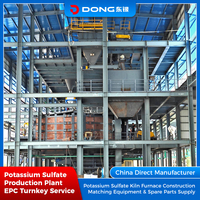 Solution clé en main EPC pour usine de sulfate de potassium, ligne de production SOP 10000TPY, four Mannheim et équipement complet inclus