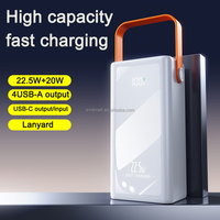 Nuevo banco de energía de alta capacidad 50000mAh batería de respaldo cargador portátil batería externa Powerbanks 50000 para teléfono de viaje al aire libre
