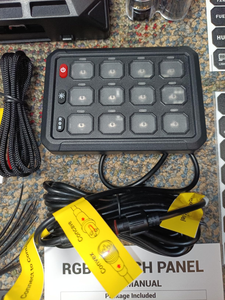 Pannello Interruttori RGB a 12 Pulsanti Impermeabile <span class=keywords><strong>per</strong></span> Uso Nautico con Controllo Wireless da Telefono Pod Interruttori <span class=keywords><strong>LED</strong></span> Ausiliari 12V/24V <span class=keywords><strong>per</strong></span> Luci Fuoristrada <span class=keywords><strong>per</strong></span> <span class=keywords><strong>Auto</strong></span> - Product Image 2