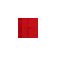 Sous-verre personnalisé en PVC souple rouge, antidérapant, résistant à la chaleur, écologique, personnalisable, protection de table, accessoires de cuisine