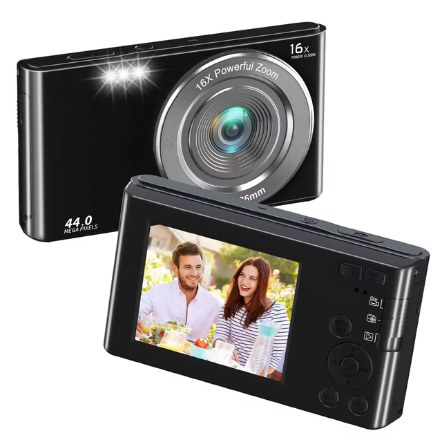 Customized Digital Waterproof Camera 2.4 Inch Big Screen LCD Screen HD Retro Video Camera Supporting Digital Camera