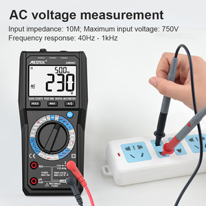 Multímetro digital dm96c True-<span class=keywords><strong>RMS</strong></span> 6000 Counts Tester Pantalla de 3 líneas Probador analógico Voltímetro Condensador Medidor de temperatura Amperímetro - Product Image 2