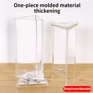 Exhibidor de <span class=keywords><strong>Menú</strong></span> Triangular de 3 Lados con Base Giratoria Redonda para Mesa de Restaurante, Pub, Bebidas, Porta Letreros, MOQ Bajo - Product Image 5